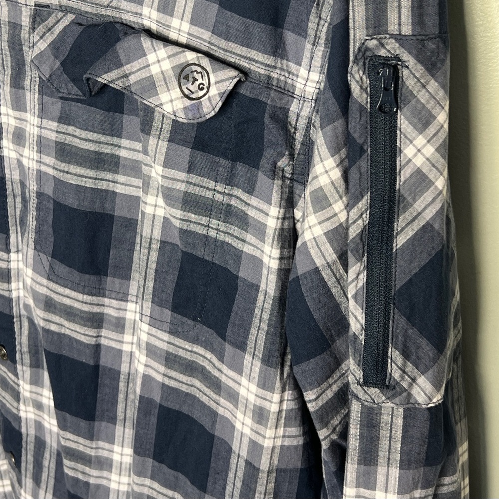 Wrangler All Terrain Button Up Long Sleeve Shirt Outdoor Hiking Workwear 2XL - Picture 4 of 8